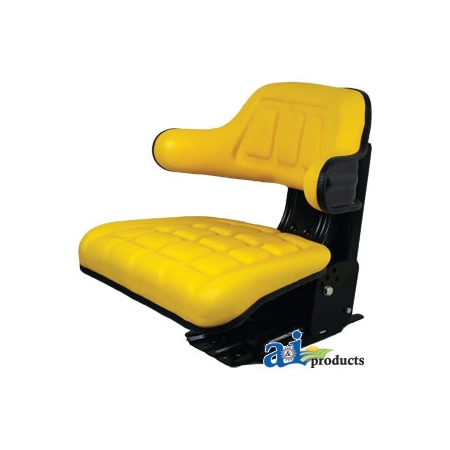 A & I Products Wrap Around Back w/ Arms, YLW Vinyl, 300 lb / 136 kg Weight Limit 23" x18" x10" A-W222YL